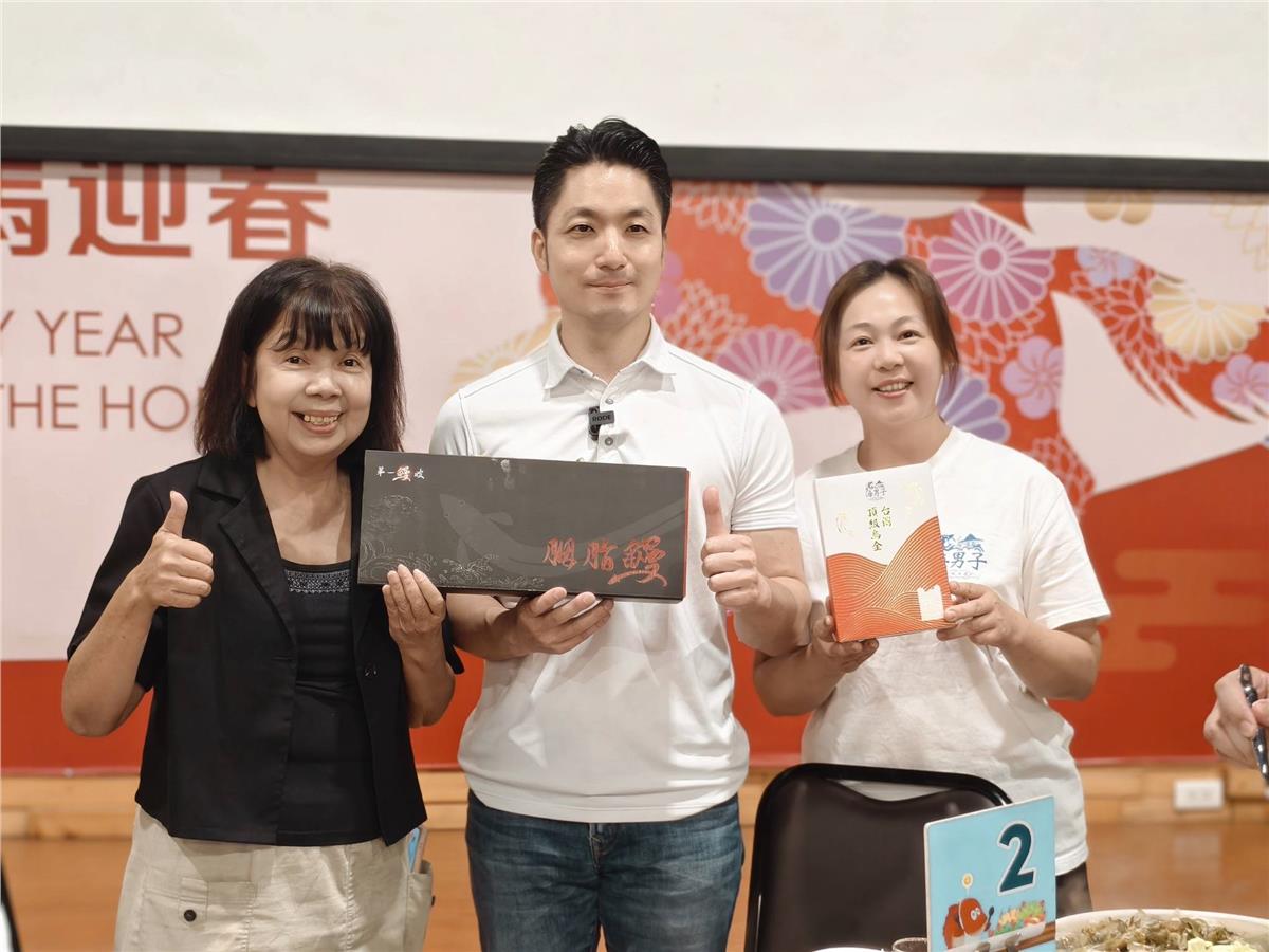 雲林縣政府漁業科邀請海男子紀家水產，到台灣鯛生態創意園區推廣雲林在地優質水產！
